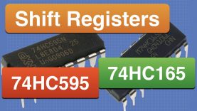 74HC595 & 74HC165 Shift Registers with Arduino