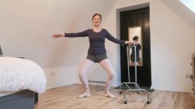 Silver Swans ballet at home with Licensee Fiona Fretwell, filmed during lockdown