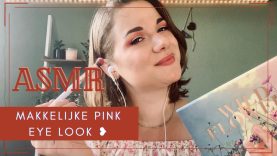 ASMR | ☆ Makkelijke & budget pink eye look ☆ | Oogschaduw pallete van Action | Dutch | ASMaRja