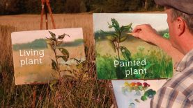 How I Paint Roadside Weeds