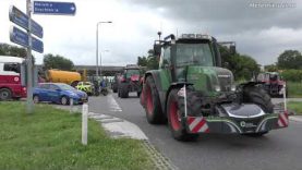 Boeren bezetten oprit Boerakker