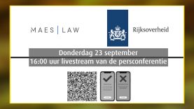 Promo persconferentie MAES LAW vs. de Staat inzake de coronapas…