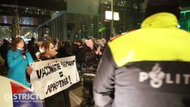 Noodbevel afgegeven voor lawaaiprotest tijdens persconferentie Turfmarkt Den Haag