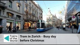 Tram in Zurich – Busy day before Christmas | 🇨🇭 Switzerland, Zurich
