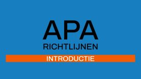 APA-richtlijnen 7e editie: Introductie