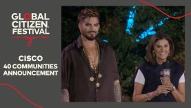 Fran Katsoudas & Adam Lambert Spotlight 40 Communities Announcement | Global Citizen NYC 2025