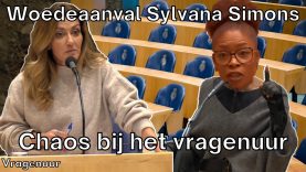 Sylvana Simons krijgt een woede aanval tijdens vragenuur