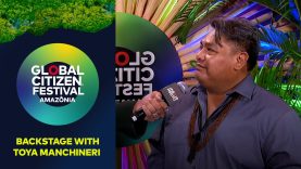 Hugo Gloss Interviews Toya Manchineri Backstage | Global Citizen Festival: Amazônia 2025