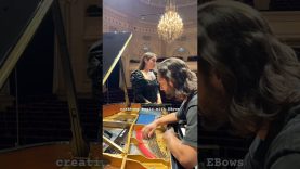 Mesmerizing soundscapes ✨ Álfheiður Guðmundsdóttir & Kunal Lahiry #piano #ebow #soprano #nordicmusic